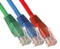 1.0m - UTP Cat.5e Patch Cord (Green, Blue, Red)