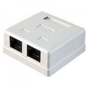 2-Port Cat.5e Surface Mounted Box ― Beloteks Latvia SIA