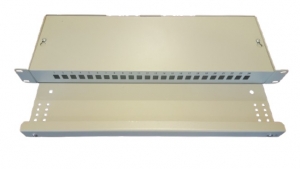 24-port SC Simplex Patch panel с полкой (Серая) ― Beloteks Latvia SIA