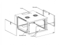 12U 540x600x580mm Glass door