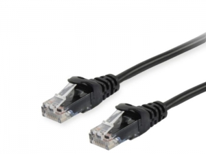 Equip 1.0m - UTP Cat.5e Patch Cords (Black) ― Beloteks Latvia SIA