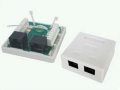 2-Port Cat.5e Surface Mounted Box