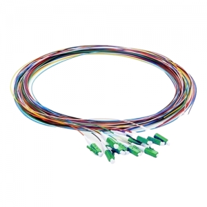 LC/APC - SM Simplex Pigtail G.657A2 900μm LSZH - 1.5m (Color Pigtails Set 12pcs) ― Beloteks Latvia SIA