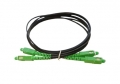 SC/APC-SC/APC SM Duplex Patch Cord FTTH (Black) - 2m