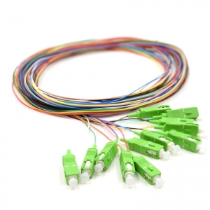 SC/APC - SM Simplex Pigtail G.657A2 900μm LSZH - 1.5m (Color Pigtails Set 12pcs) ― Beloteks Latvia SIA