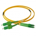 SC/APC-LC/APC SM Duplex Patch Cord  G.657A LSZH - 15m