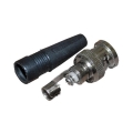 BNC Male Crimp Connector, Cable Screwing, PVC - RG59, RG6