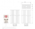 50W Cabinet Heater with Thermostat